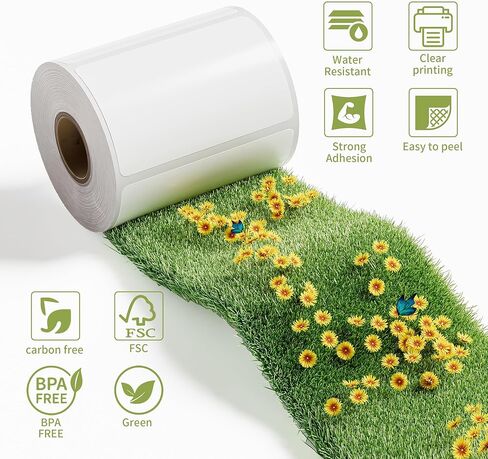 12 Rolls 30256 Standard Large Shipping Label Maker Refills 2-5/16" x 4" Compatible with Dymo Label Writer 400 450 Duo Twin Turbo 4XL LW Printer (59 mm x 102 mm, 300/Roll) in Kuwait