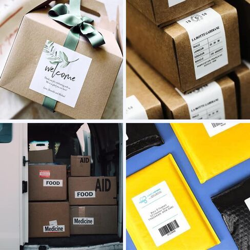 12 Rolls 30256 Standard Large Shipping Label Maker Refills 2-5/16" x 4" Compatible with Dymo Label Writer 400 450 Duo Twin Turbo 4XL LW Printer (59 mm x 102 mm, 300/Roll) in Kuwait