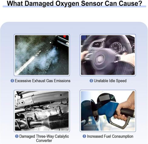 Downstream Oxygen O2 Sensor Fit for 2020-2024 Toyota Corolla L4 1.8L, 2016-2020 Sienna 3.5L, 2016-2022 Prius 1.8L, for 2016-2022 Toyota Highlander Lexus RX350 RX450H V6 3.5L 02 Sensor 234-8004 in Kuwait