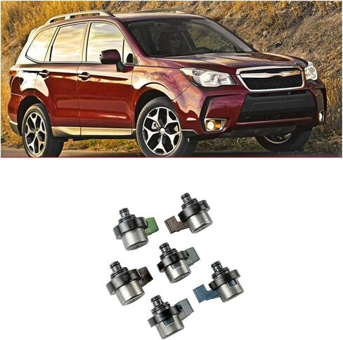 6PCS 4EAT Transmission Solenoids Kit Compatible For Subaru Forester 2.5 Outback 31939-AA191 31939AA150 31939AA190 in Saudi Arabia