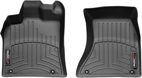 بطانات أرضية مخصصة من WeatherTech لسيارة Audi Q5، SQ5، Macan - الصف الأول (442301)، أسود in Saudi Arabia
