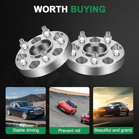 SCITOO 2 pcs 4LUG 1 inch Wheel Spacers Adapters 4x110 to 4x156 with 12x1.25 Studs 74CB Compatible with for King Quad 400 2008-2017 for Ozark 250 2002-2014 in Saudi Arabia