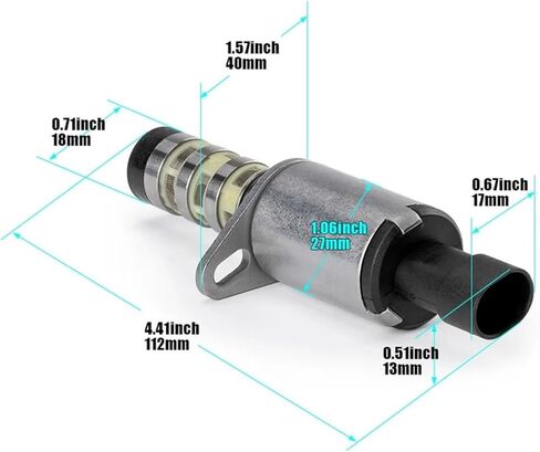 2PCS Oil Control Variable Valve Timing VVT Solenoid 55567050 Compatible For GM 1.6L 1.8L Chevrolet Aveo Cruze Trax Orlando Vauxhall in Saudi Arabia