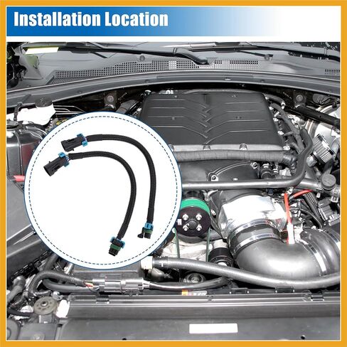 2pcs Oxygen O2 Sensor Header Extension Harness for Chevrolet Camaro 2010-2013 for Chevrolet Corvette 2006-2013 Replacement in Saudi Arabia