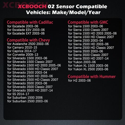 Automotive Replacement Oxygen O2 Sensor 234-4669 Set of 1, 02 Sensor Compatible with Cadillac for Escalade, for Chevy for Camaro for Corvette for Silverado, for GMC for Sierra for Yukon in Kuwait
