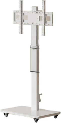 Monitor stand floor-standing LCD TV mobile stand floor-standing cart live broadcast hanger with wheels rotating horizontal and vertical screen(Black) in Saudi Arabia