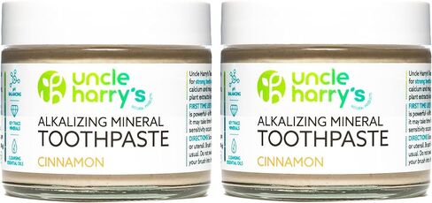 Uncle Harry’s Natural Products Fluoride Free Alkalizing Toothpaste, Spearmint – Made with Bentonite Clay, Colloidal Silver, Pure Plant Essences, Antiseptic, Pack of 4 in Kuwait