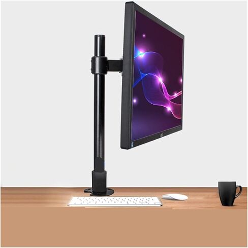 LCD portable monitor bracket perforated 27-inch vertical screen rotating desktop computer bracket desktop heightening robotic arm(Column 60cm) in Saudi Arabia