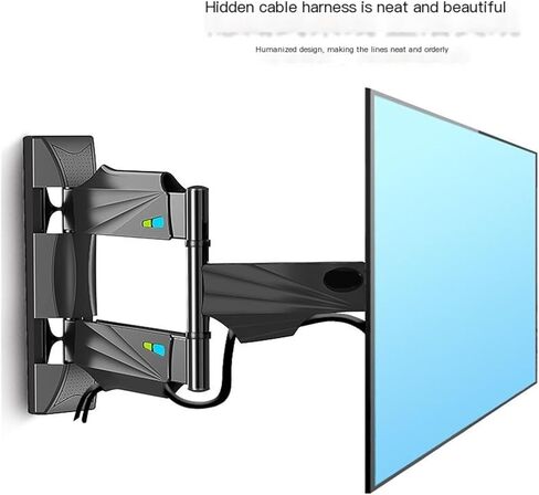 TV hanger telescopic 90 degree rotation 40 43 50 inch wall mount bracket Q4 in Saudi Arabia