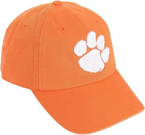 Desert Cactus Clemson University Baseball Hat Tigers Brimmed Embroirderd Hats Cap Adjustable Cloth Strap Adult (Style C1) White in Saudi Arabia
