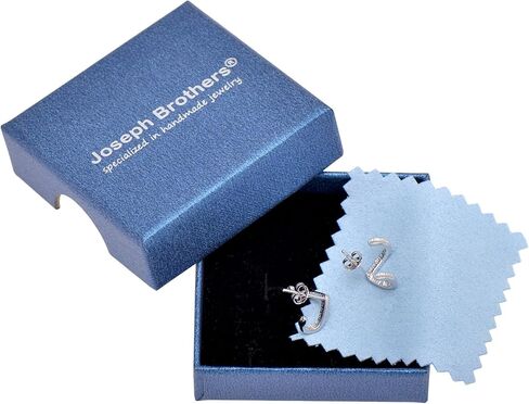 Textured Silver Triangle Earrings Studs for Women Man, White Gold Plated in Kuwait