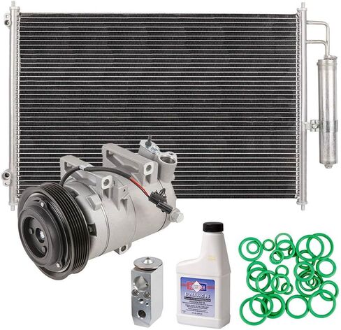 مجموعة مكيف الهواء مع مكثف وضاغط تيار متردد ومجفف لسيارة Nissan Rogue 2008 2009 2010 2011 2012 - BuyAutoParts 60-82662R6 جديد in Kuwait
