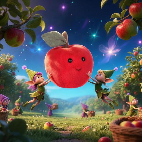 Apricot Lamb Toys Plush Red Sweet Apple Stuffed Fruit Soft Cuddly Perfect for Kids 5.5 Inches in Kuwait