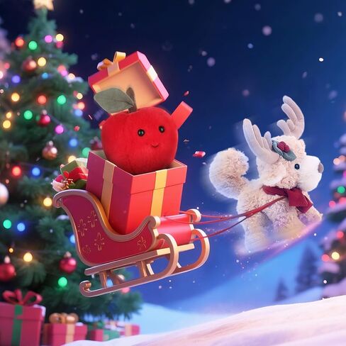 Apricot Lamb Toys Plush Red Sweet Apple Stuffed Fruit Soft Cuddly Perfect for Kids 5.5 Inches in Kuwait