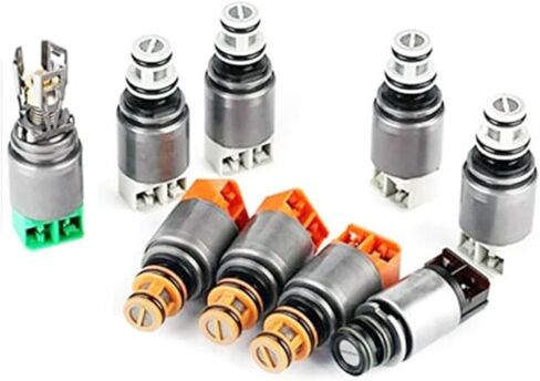 9 PCS 8HP45 8HP70 Transmission Solenoids Set Compatible For Audi Q7 Compatible For Jaguar XJ Compatible For Range Rover in Kuwait