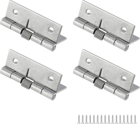 Rannb Spring Hinge مفصل ذاتي الفتح بطول 2 بوصة من الفولاذ المقاوم للصدأ - عبوة من 4 قطع in Kuwait