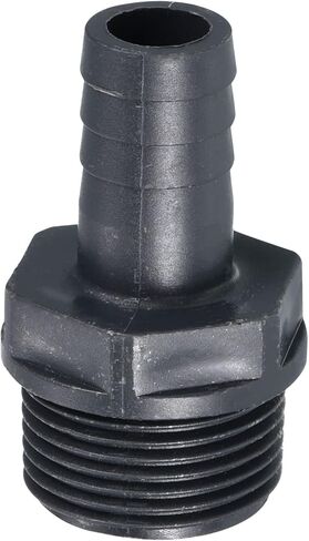تركيب خرطوم بارب UPVC من باتيكل، 14 مم شائك G3/4 محول موصل أنبوب ذكر تركيبات سريعة لهواء الوقود المائي، رمادي in Saudi Arabia