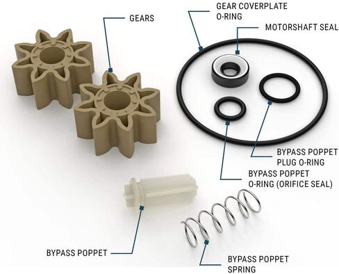 GPI - مجموعة الإصلاح الكاملة لمضخة نقل الوقود المحمولة G8P (ملحق GPI الأصلي 147500-1) in Kuwait
