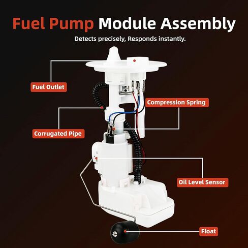 Fuel Pump Assembly Compatible with Yamaha YFZ450R 2009–2024 & YFZ450X 2010–2011 Replace 18P-13907-12-00 18P139071200 in Kuwait