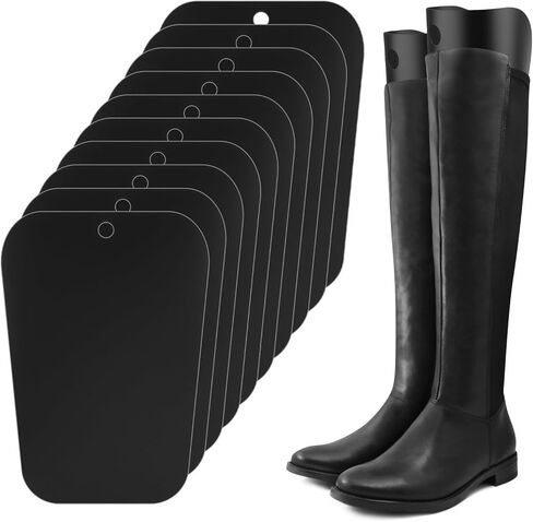 Boot Shaper, 10 Pieces 16 Inch Boot Inserts to Keep Shape & Stand Tall‌, Black Tall Boots Insert Stand Up & Prevent Creases‌ in Kuwait