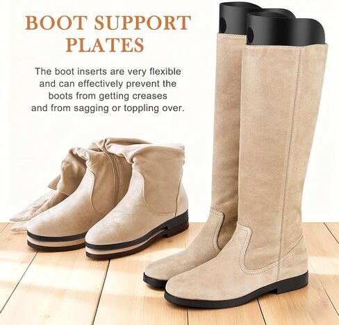 Boot Shaper, 10 Pieces 16 Inch Boot Inserts to Keep Shape & Stand Tall‌, Black Tall Boots Insert Stand Up & Prevent Creases‌ in Kuwait