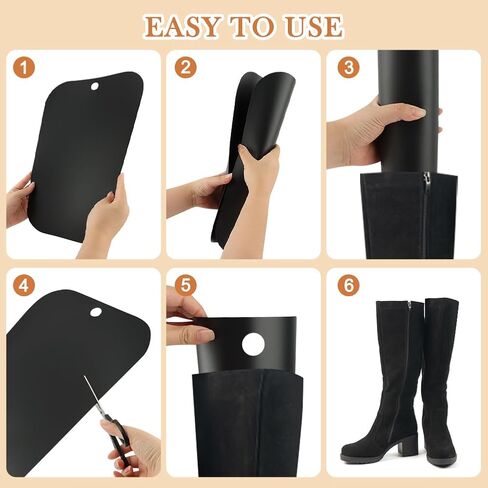 Boot Shaper, 10 Pieces 16 Inch Boot Inserts to Keep Shape & Stand Tall‌, Black Tall Boots Insert Stand Up & Prevent Creases‌ in Kuwait
