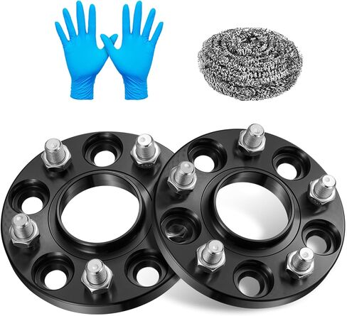 فواصل عجلة BDFHYK 5x114.3 مم 20 مم 5x4.5 فاصل عجلة محوري متوافق مع طراز Tesla 3 2017-2024، موديل Y 2020-2024، محولات عجلة العروة 5 مزورة M14x1.5 و64.1 مم، مجموعة من 2 in Kuwait