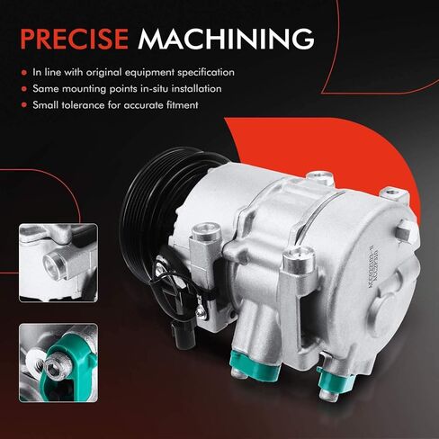 A-Premium Air Conditioning A/C Compressor with Clutch Compatible with Kia Rondo 2007 2008 2.4L in Saudi Arabia