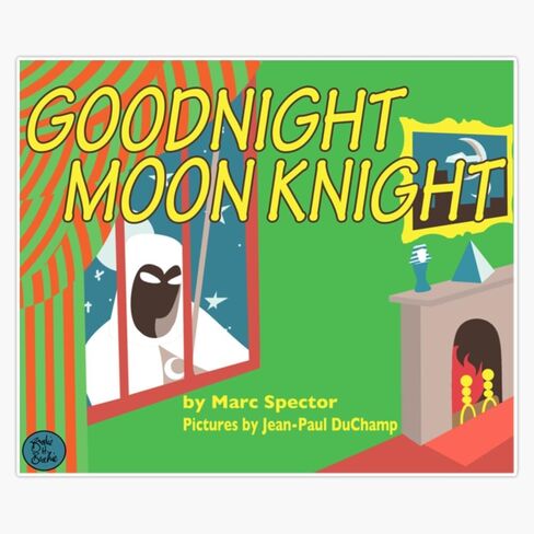 ملصق مغناطيسي من الفينيل مغناطيسي مطبوع عليه Goodnight Moon Knight مقاس 5 بوصة من MAGNET in Saudi Arabia