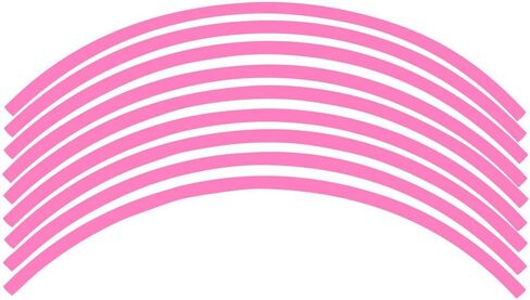 Motorcycle 17" Wheel Rim Sticker Rim Line Tape (Pink, 6.5mm Width) in Saudi Arabia