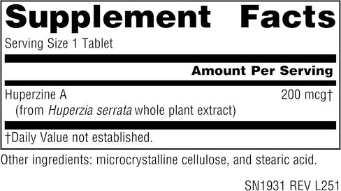 Source Naturals Huperzine A, for Learning & Memory* 200 mcg - 120 Tablets in Kuwait