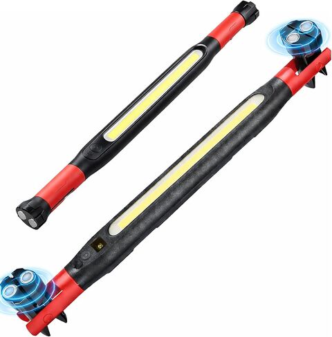 ضوء عمل LED مغناطيسي قابل لإعادة الشحن 3000LM، ضوء ميكانيكي تحت غطاء محرك السيارة لإصلاح السيارات والجراج، مصباح فحص تحت غطاء السيارة لاسلكي مع مغناطيس قوي وخطاف تعليق، ضوء مشاكل محمول in Kuwait