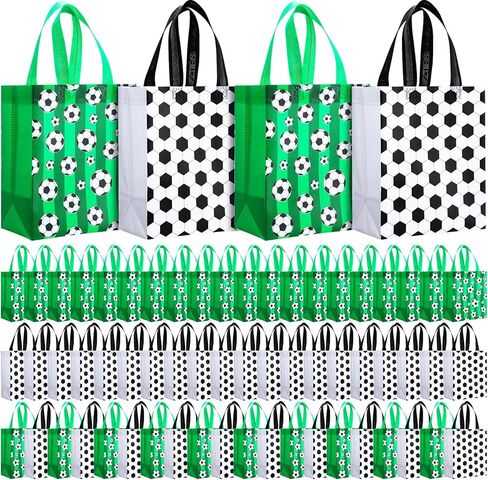 Eccliy 80 Pcs Carnival Gift Bags Circus Party Favors Non Woven Reusable Carnival Tote with Handles Fiesta Glossy Goodie Bags for Gifts, Shopping,treat,candy,birthday Party Supplies, 10 x 8 x 4.7 in in Kuwait