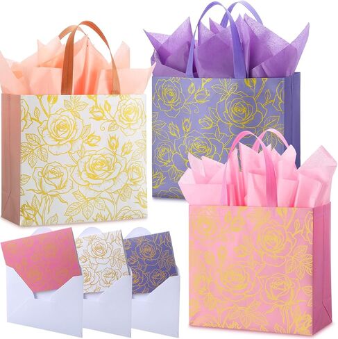 Eccliy 80 PCS Carnival Gift Forms Party Circus Party Favors غير القابل لإعادة الاستخدام غير القابل لإعادة الاستخدام مع مقابض حقائب Goodie Glossy Goadie للهدايا ، والتسوق ، والعلاج ، والحلوى ، وإمدادات حفلات عيد الميلاد ، و 10 × 8 × 4.7 في in Kuwait