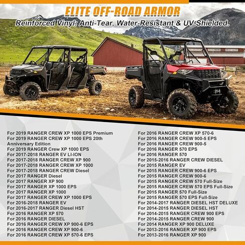 Seat Bottom Cushion Compatible with 2013-2019 Polaris Ranger ETX EU EV XP 570 900 1000 Diesel EU HST Deluxe Crew 900XP 1000XP, Replacement for 2684966-070 Driver Side, Charcoal in Kuwait