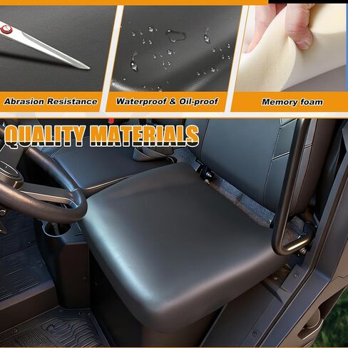 Seat Bottom Cushion Compatible with 2013-2019 Polaris Ranger ETX EU EV XP 570 900 1000 Diesel EU HST Deluxe Crew 900XP 1000XP, Replacement for 2684966-070 Driver Side, Charcoal in Kuwait