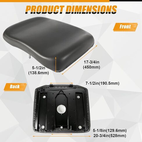 Seat Bottom Cushion Compatible with 2013-2019 Polaris Ranger ETX EU EV XP 570 900 1000 Diesel EU HST Deluxe Crew 900XP 1000XP, Replacement for 2684966-070 Driver Side, Charcoal in Kuwait