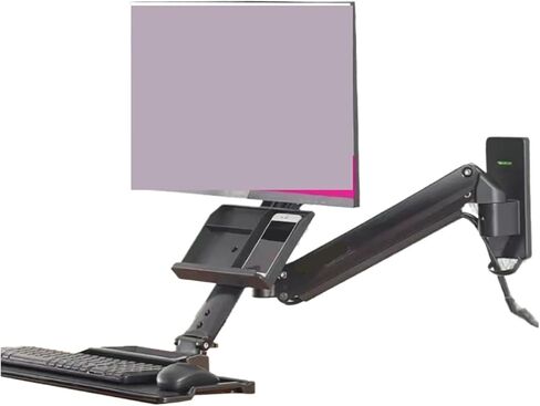 D32 monitor wall-mounted bracket rotating lifting industrial equipment monitoring desk keyboard tray 19-27 inches in Saudi Arabia