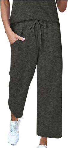 Baggy Joggers for Women Casual Wide Leg Lightweight Pants Yoga Lounge Pants for Athletic Workout Gym with Pockets in Saudi Arabia