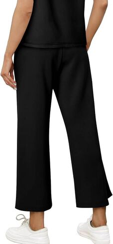 Baggy Joggers for Women Casual Wide Leg Lightweight Pants Yoga Lounge Pants for Athletic Workout Gym with Pockets in Saudi Arabia