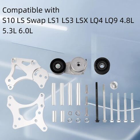 551780-3 Billet Alternator Bracket Compatible with S10 LS Swap LS1 LS3 LSX LQ4 LQ9 4.8L 5.3L 6.0L, for 2001-2007 Chevrolet Silverado HD, Sierra, 1999-2013 GMC Yukon in Kuwait