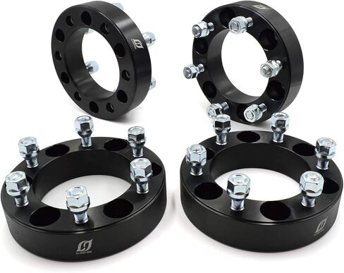 6x5.5" Wheel Spacers (1.5" Thick) | 6-Lug 14x1.5mm CNC Machined Adapters 110mm Bore Compatible with Silverado/Sierra 1500/Tahoe/Avalanche (4-Pack) in Kuwait