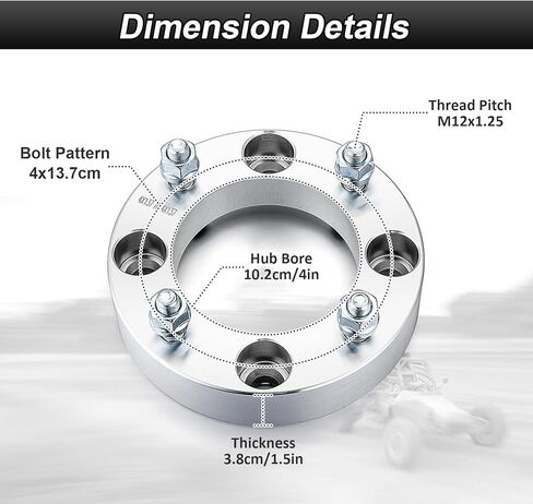 1.5" Wheel Spacer Adapters 4x137mm to 4x137mm Compatible with Kawasaki Teryx 800 Fit Teryx4 750 800 Fit Mule 3000 3010 4000 4010 Trans 2001-2025 in Saudi Arabia