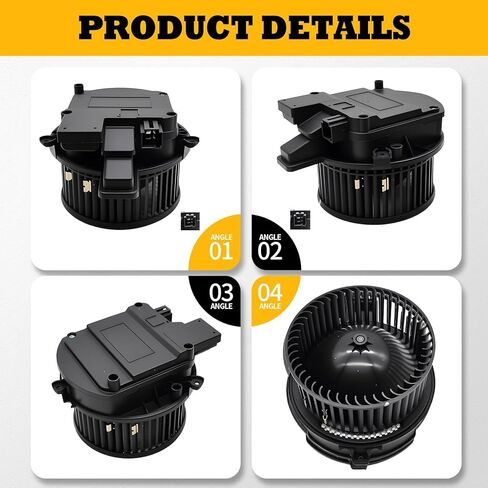 76520 Front HVAC Heater Brushless Blower Motor Compatible with A4 Allroad A4 Quattro A5 Quattro A5 Sportback A6 Allroad A6 Quattro Replaces 4M1820021 in Saudi Arabia