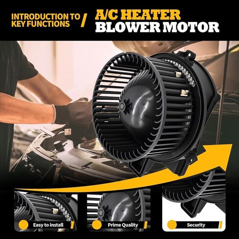 76520 Front HVAC Heater Brushless Blower Motor Compatible with A4 Allroad A4 Quattro A5 Quattro A5 Sportback A6 Allroad A6 Quattro Replaces 4M1820021 in Saudi Arabia