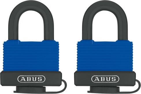 قفل ABUS 70/45 من النحاس الصلب في جميع الأحوال الجوية مطلي بزرار مختلف - أصفاد من الفولاذ المقاوم للصدأ in Kuwait