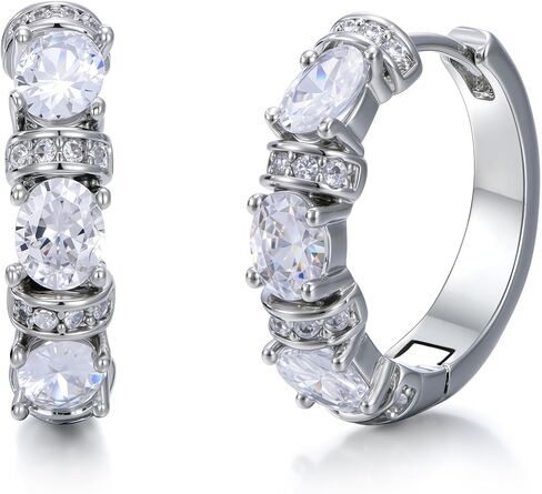 أقراط كريستال مطلية بالذهب 14 قيراط للنساء، أقراط مكتنزة خفيفة الوزن للنساء مجوهرات مضادة للحساسية هدية للأم والزوجة in Kuwait