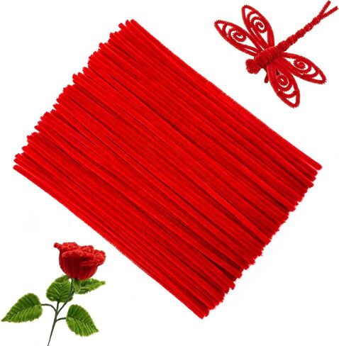 VZF Pipe Cleaners,Pipe Cleaners Craft Supplies,200PCS Pipe Cleaners Bulk for DIY Arts Crafts Bedroom Decor,Chenille Stems Easter Gifts for Kids,limpia Pipas,Toys for Ages 5-7 in Kuwait