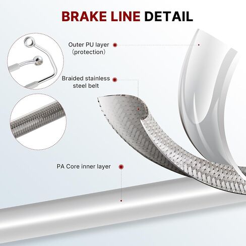 مجموعة كابلات تجوال ممتدة مقاس 14 بوصة مع ABS، وكابل القابض وخط الفرامل وسلك TBW وأسلاك CAN-Bus لـ 2008-2013 Harley Road King/Electra Glide/Street Glide/Road Glide مع ABS، كروم in Kuwait