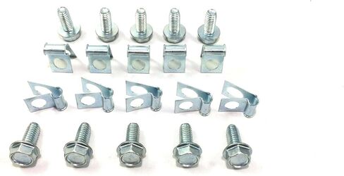 مشبك خط الفرامل/الوقود مقاس 3/8 بوصة من The Stop Shop مع مسامير تثبيت (إجمالي 20 قطعة) in Saudi Arabia